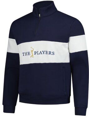 Men's Barstool Golf Navy THE PLAYERS Half-Zip Pullover